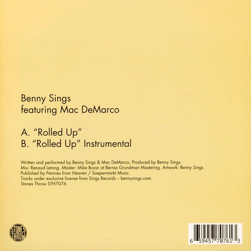 Benny Sings & Mac Demarco - Rolled Up Black Vinyl Edition
