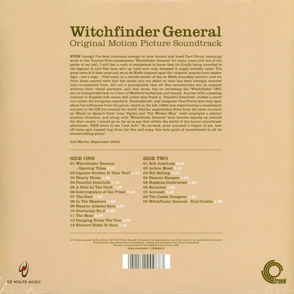 Paul Ferris - OST Witchfinder General