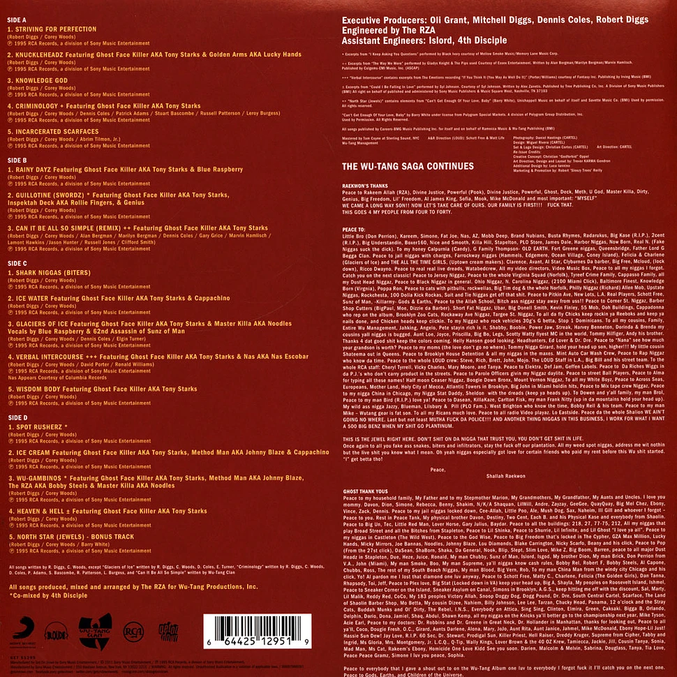 Raekwon - Only Built 4 Cuban Linx Transparent & Yellow Split Colored Vinyl Edition
