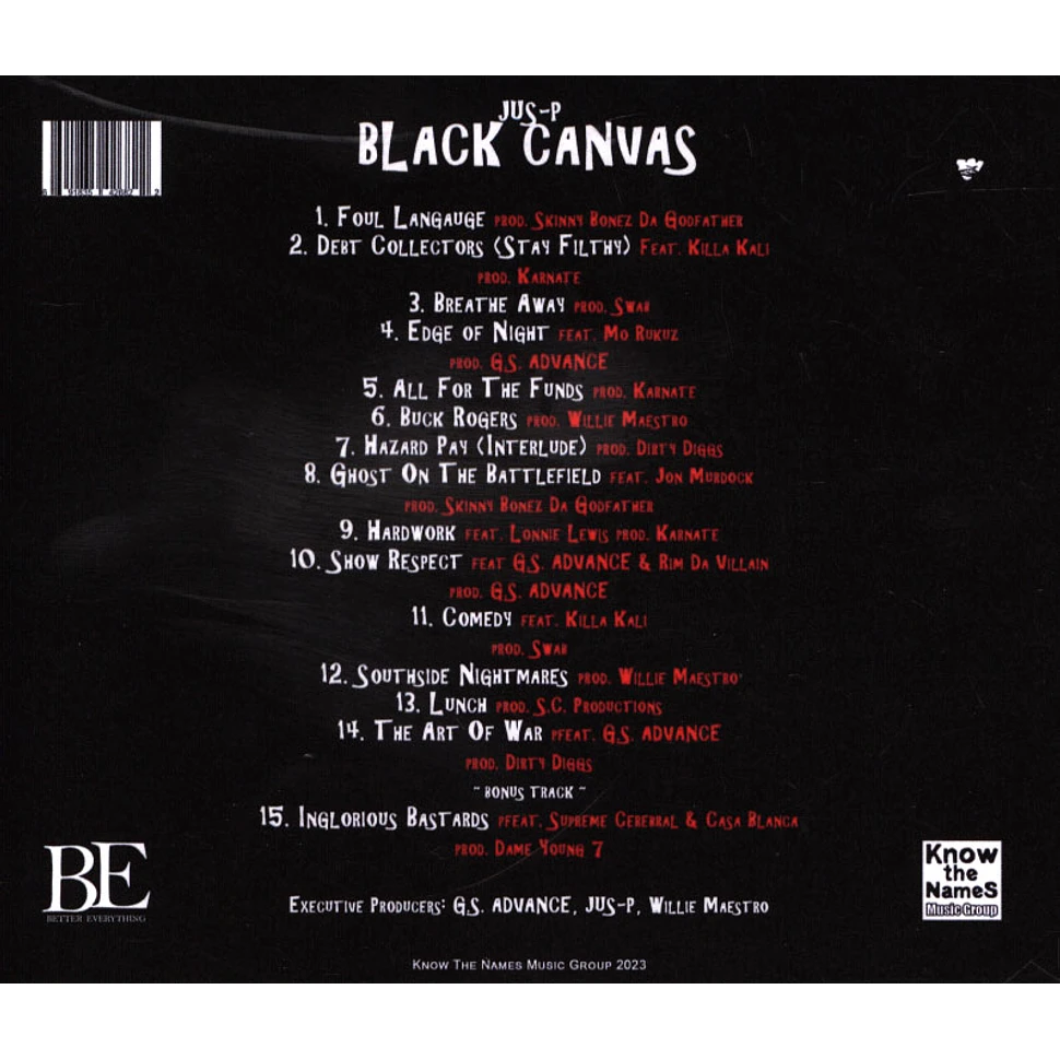 Jus-P - Black Canvas