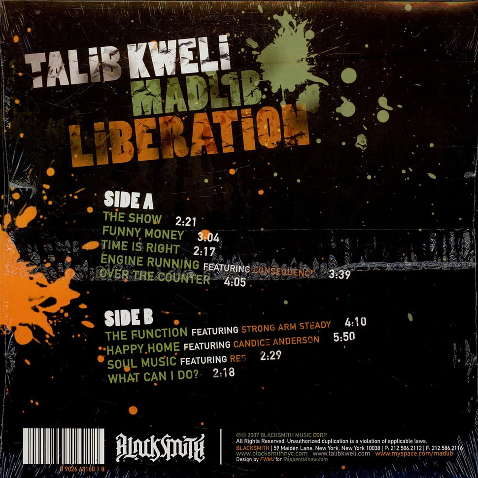 Talib Kweli & Madlib - Liberation