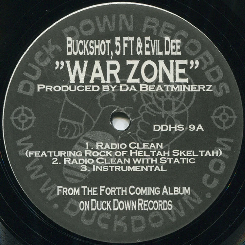 Buckshot, Ft. Accelerator  Evil Dee War Zone Vinyl 12