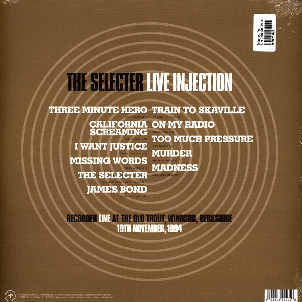 The Selecter - Live Injection White Vinyl Edition