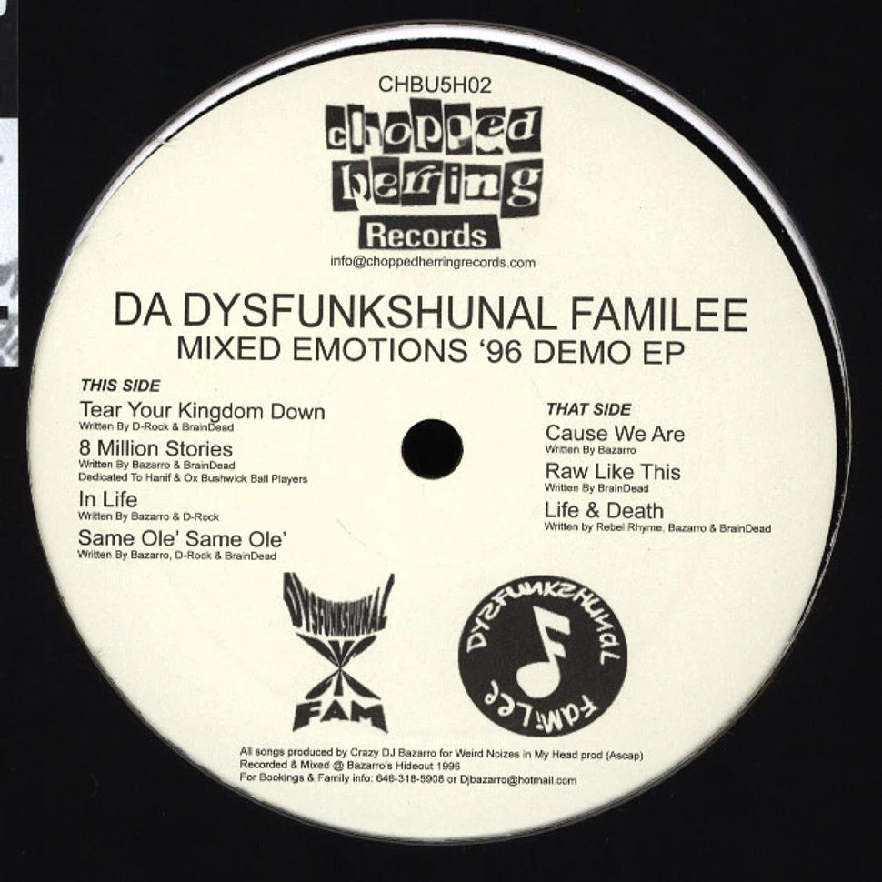 Dysfunkshunal Familee - Mixed Emotions '96 Demo EP
