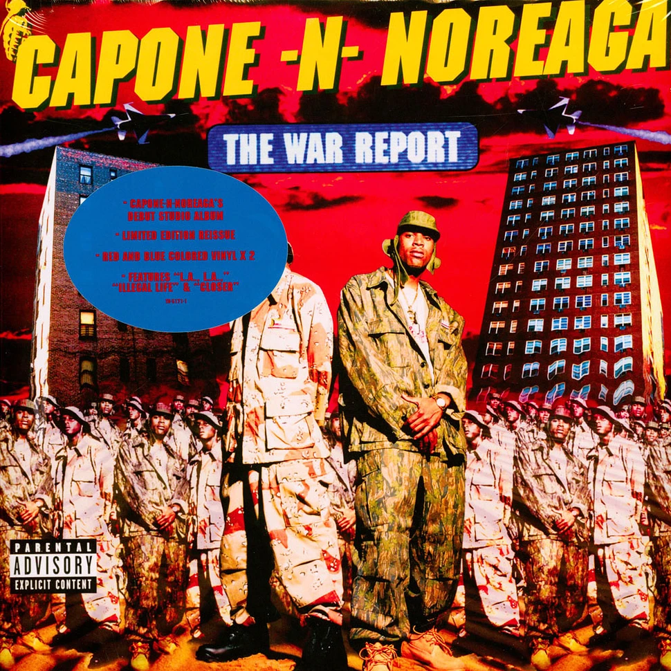Capone-N-Noreaga - The War Report Red & Blue Splatter Vinyl ...
