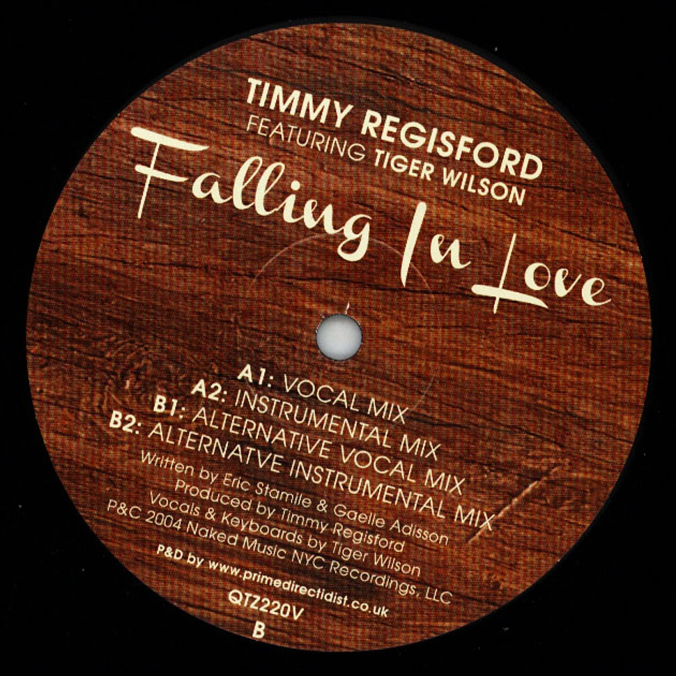 Timmy Regisford Feat. Tiger Wilson - Falling In Love