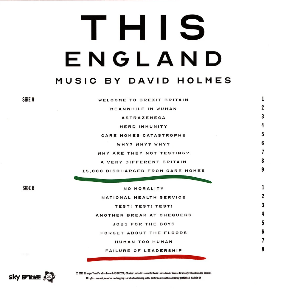 David Holmes - OST This England Red Vinyl Edition