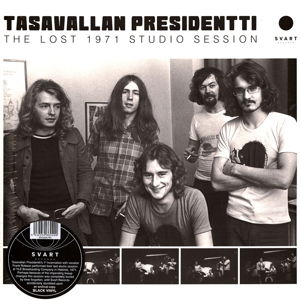 Tasavallan Presidentti - The Lost 1971 Studio Session Black Vinyl Edition