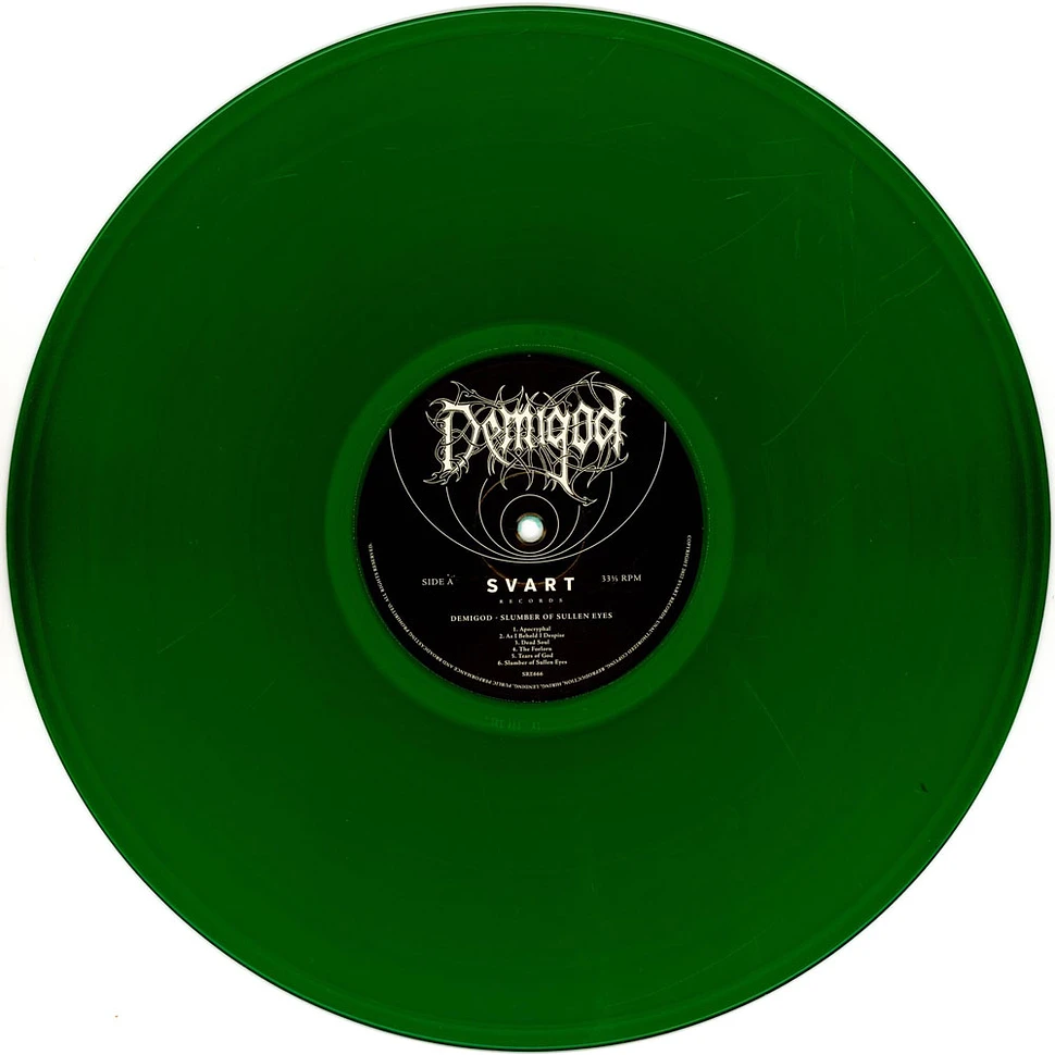 Demigod - Slumber Of Sullen Eyes Clear Green Vinyl Edition