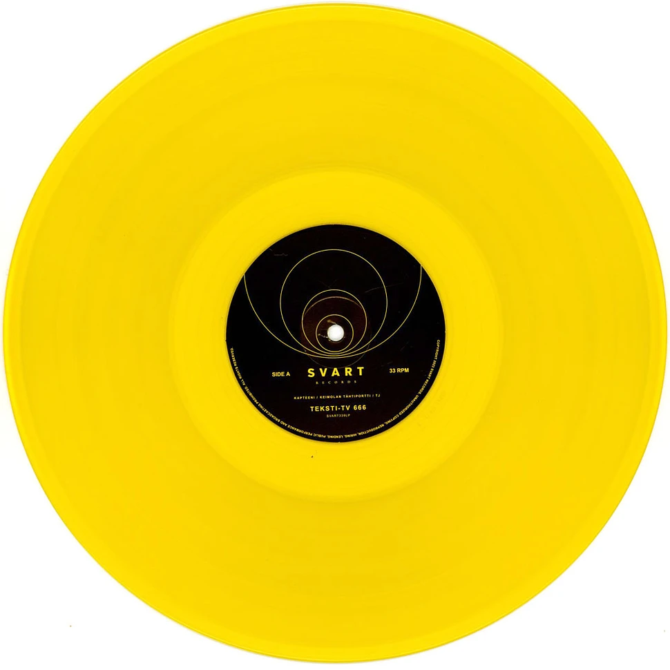 Teksti-Tv 666 - Vapauden Tasavalta Yellow Vinyl Edition