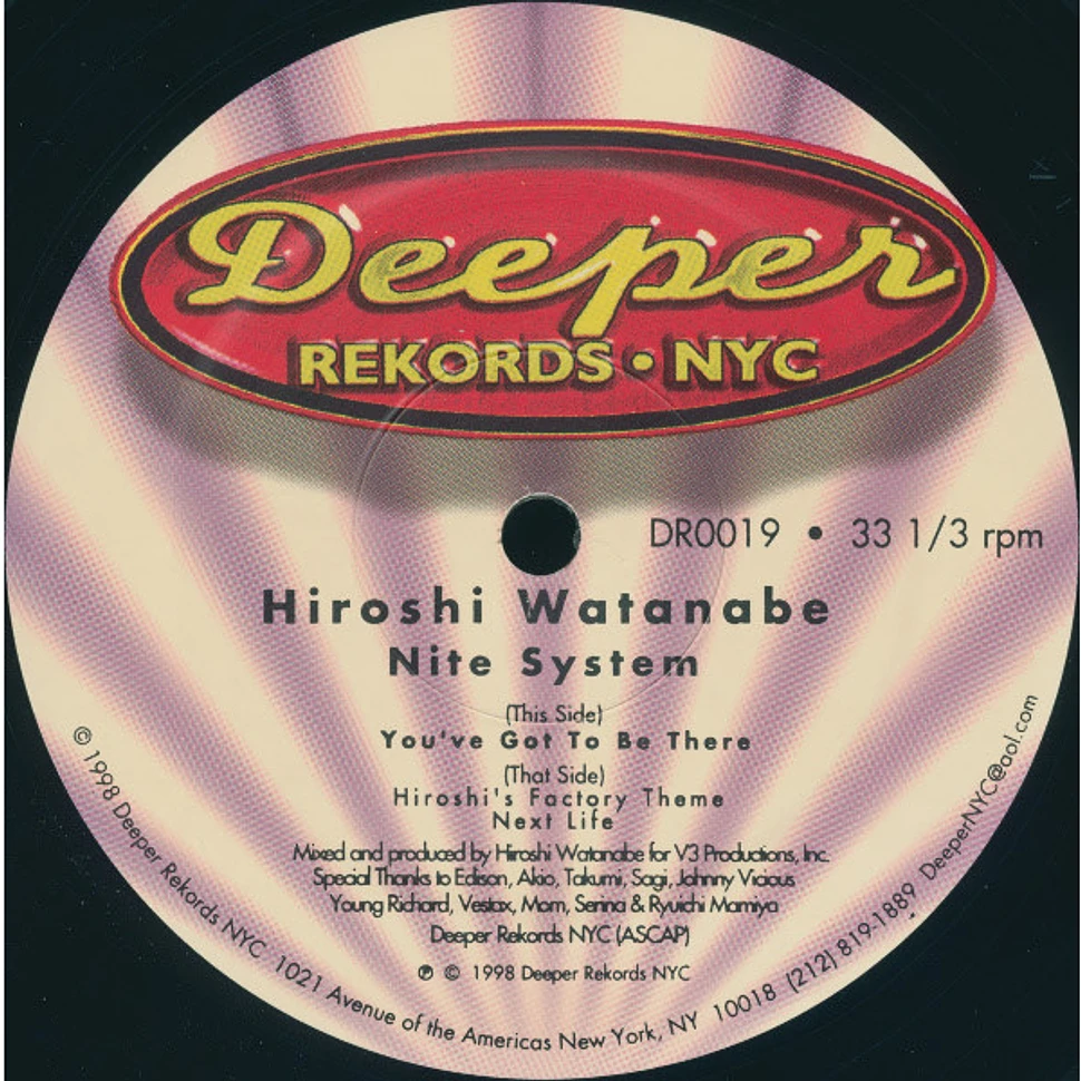 Hiroshi Watanabe - Nite System