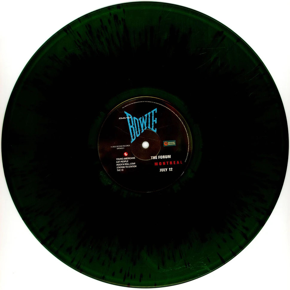 David Bowie - Live At The Forum Montreal 1983 Green/Black Splatter Vinyl Edition