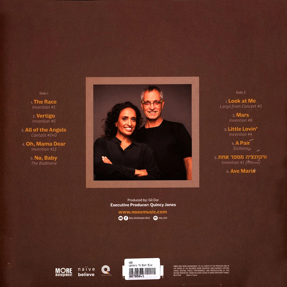 NOA - Letters To Bach Black Vinyl Edition
