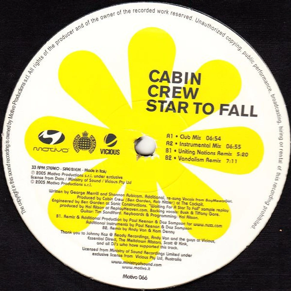 Cabin Crew - Star To Fall