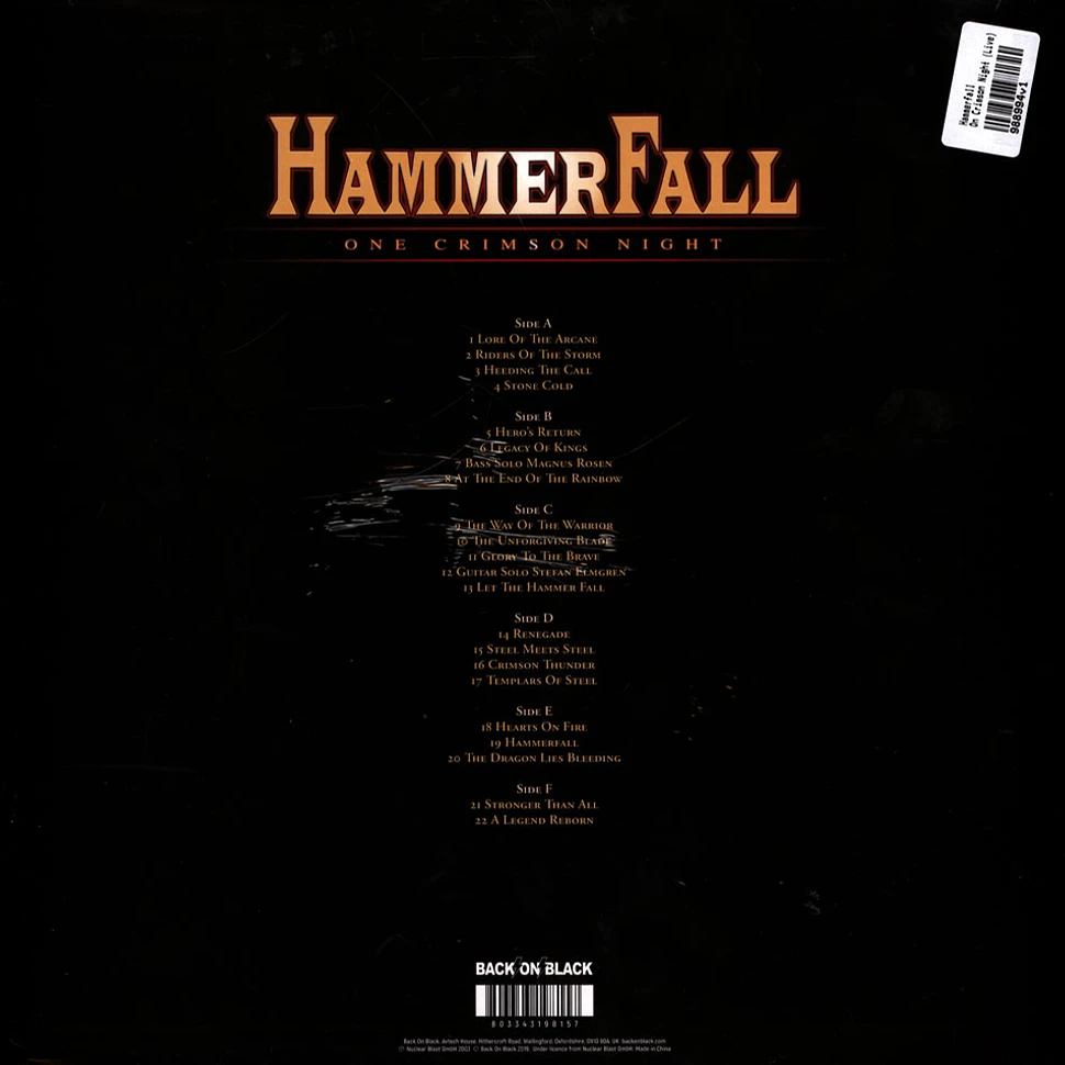 Hammerfall - On Crimson Night (Live)