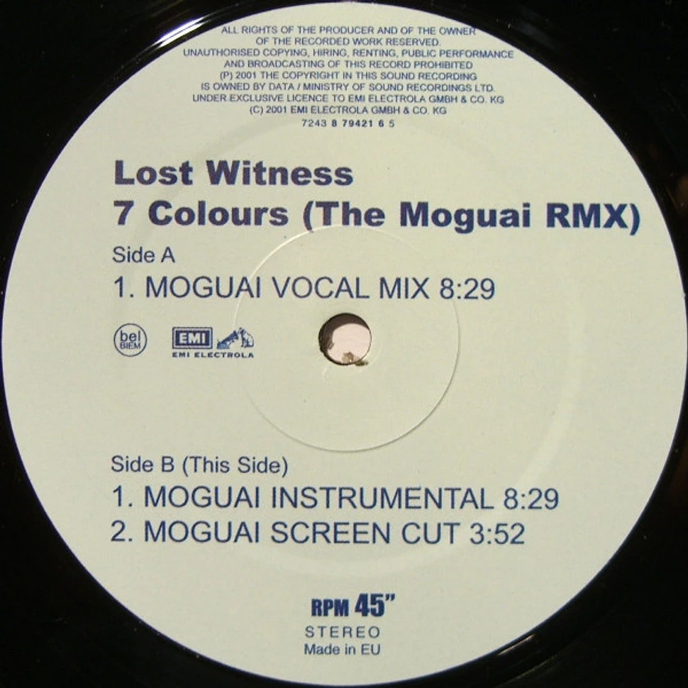 Lost Witness - 7 Colours (The Moguai Rmx)