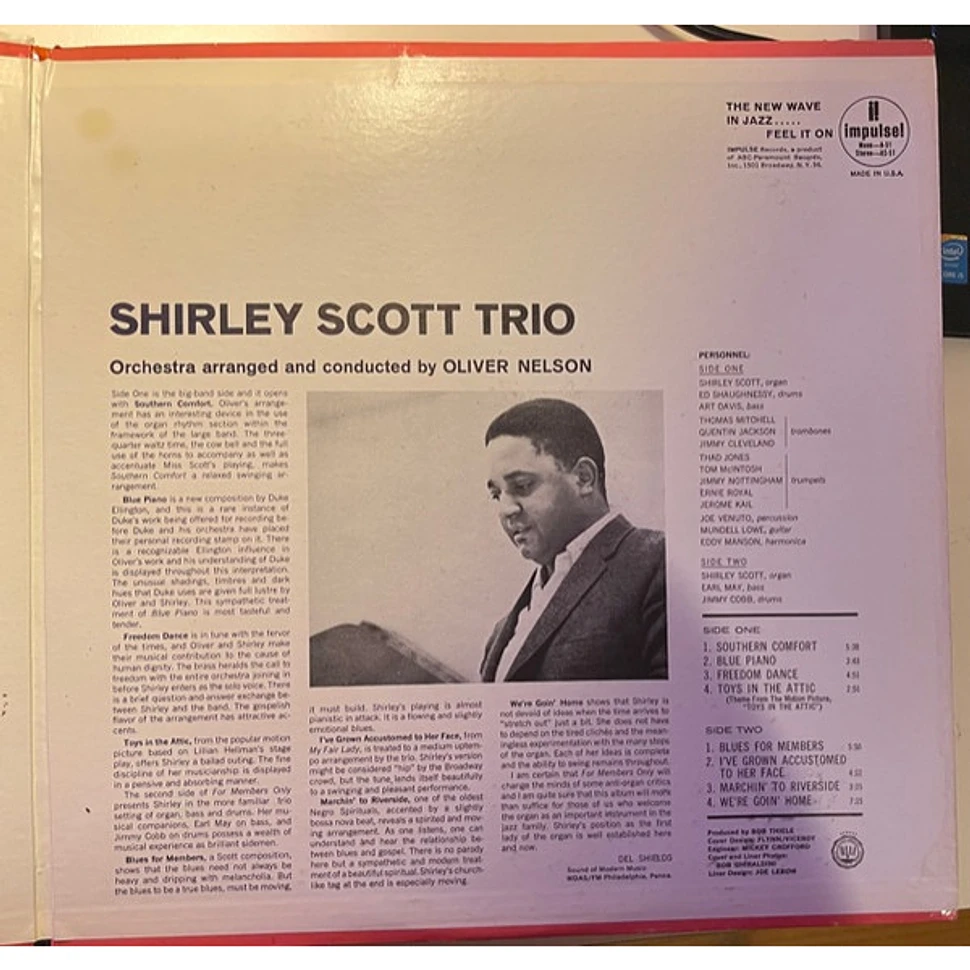 Shirley Scott Trio - For Members Only