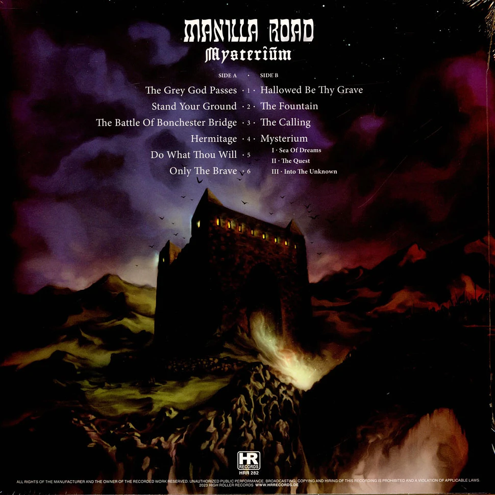 Manilla Road - Mysterium Black Vinyl Edition