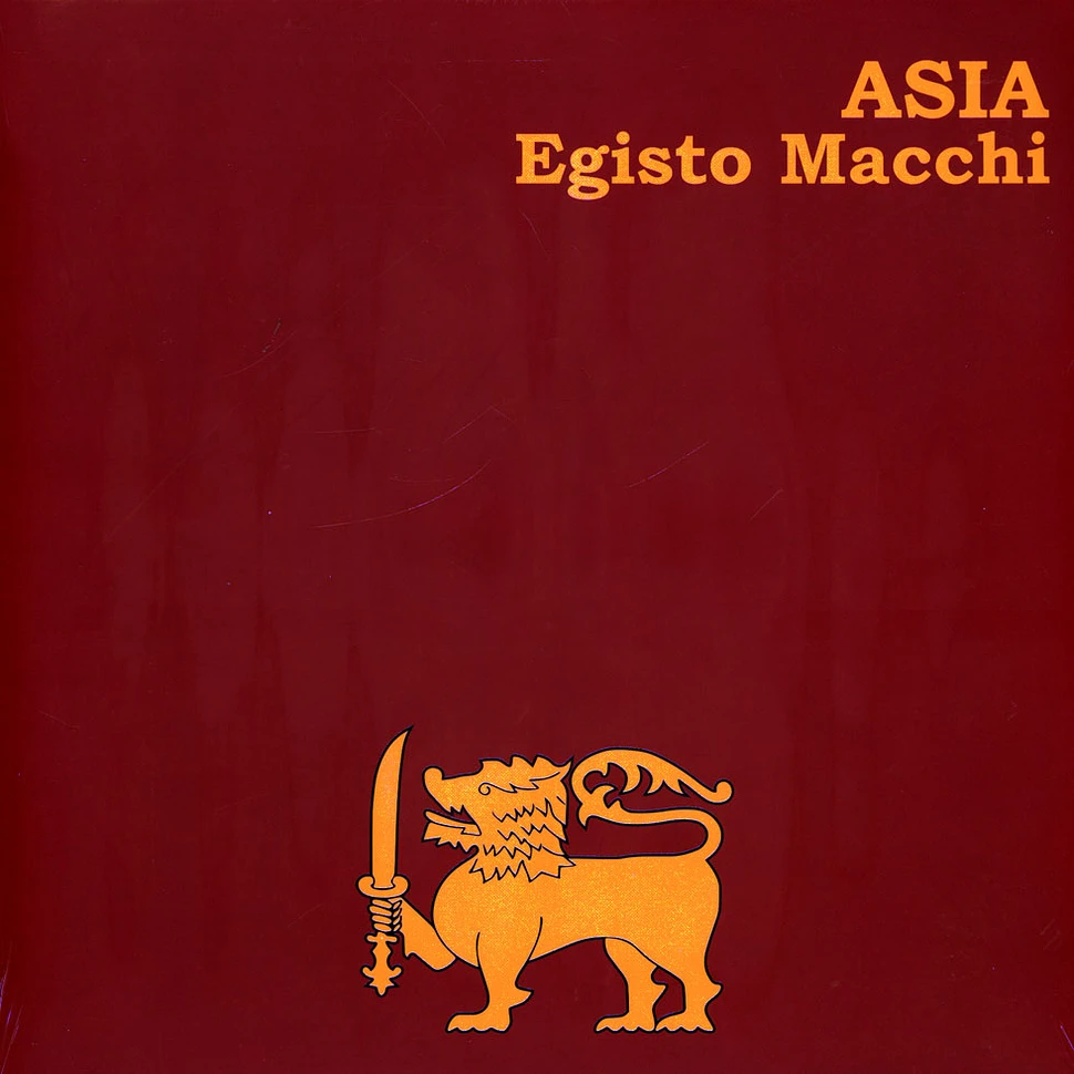 Egisto Macchi - Asia Black Vinyl Edition