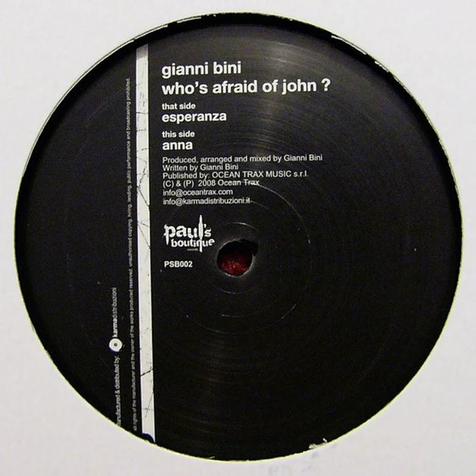 Gianni Bini - Who's Afraid Of John ?