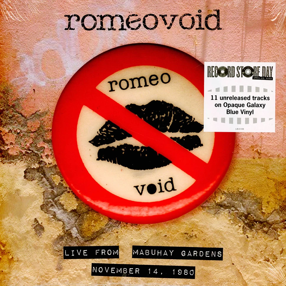Romeo Void - Live From The Mabuhay Gardens November 14, 1980 Record Store Day 2023 Edition