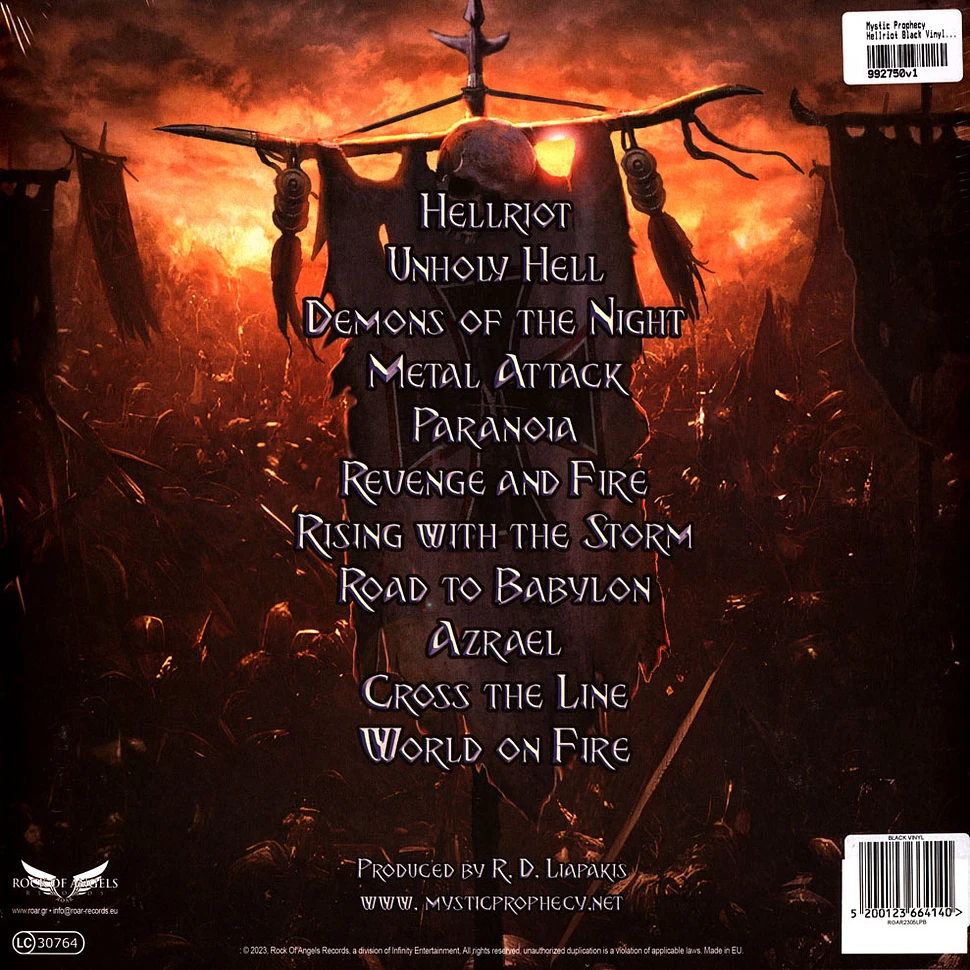 Mystic Prophecy - Hellriot Black Vinyl Edition
