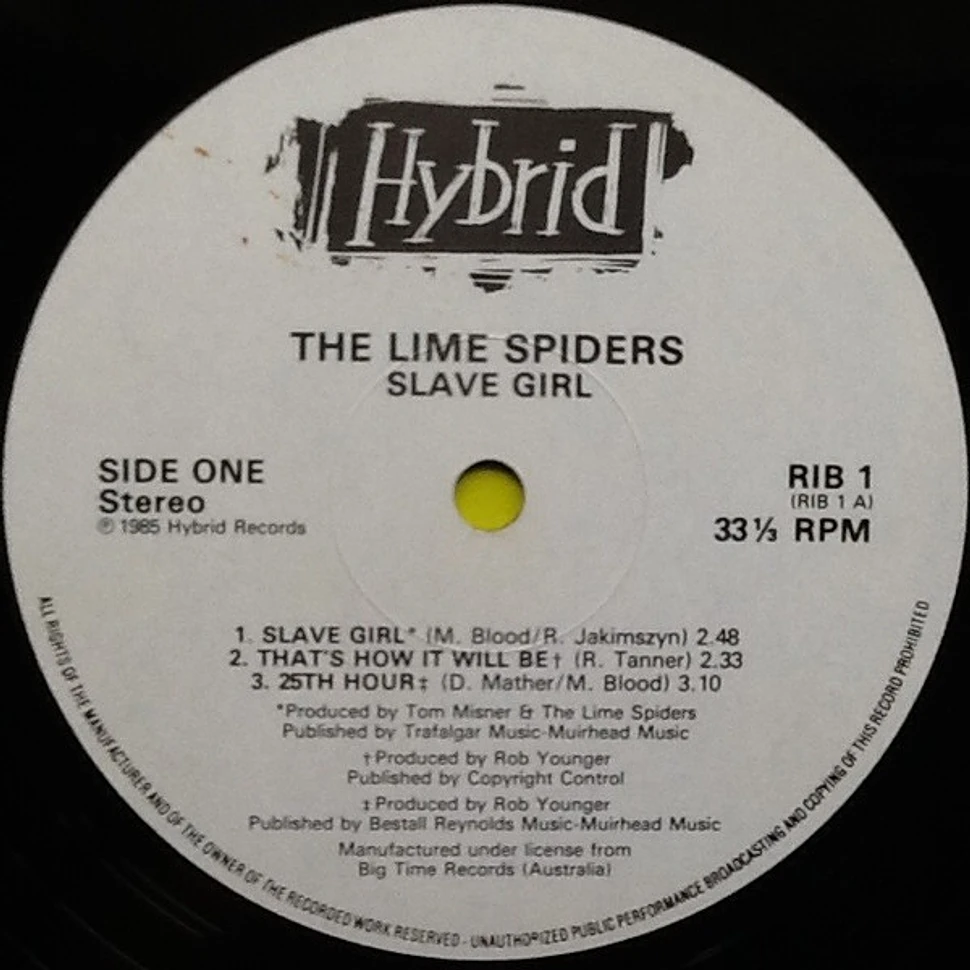 The Lime Spiders - Slave Girl