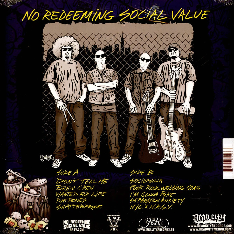 No Redeeming Social Value - Wasted For Life Picture Disc Edition