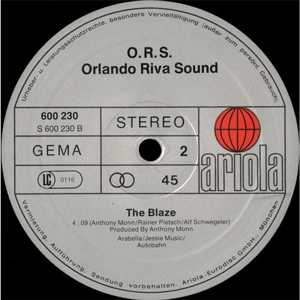 O.R.S. (Orlando Riva Sound) - Fire On The Water