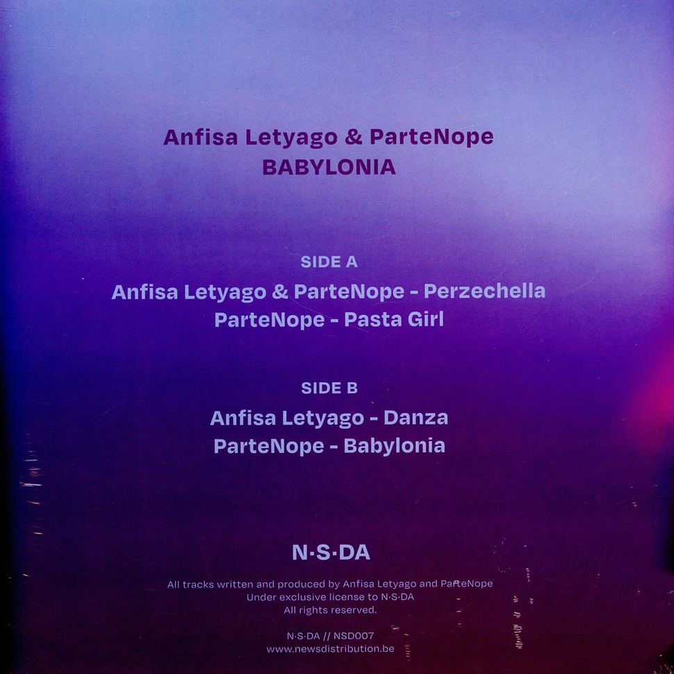 Anfisa Letyago & Partenope - Babylonia