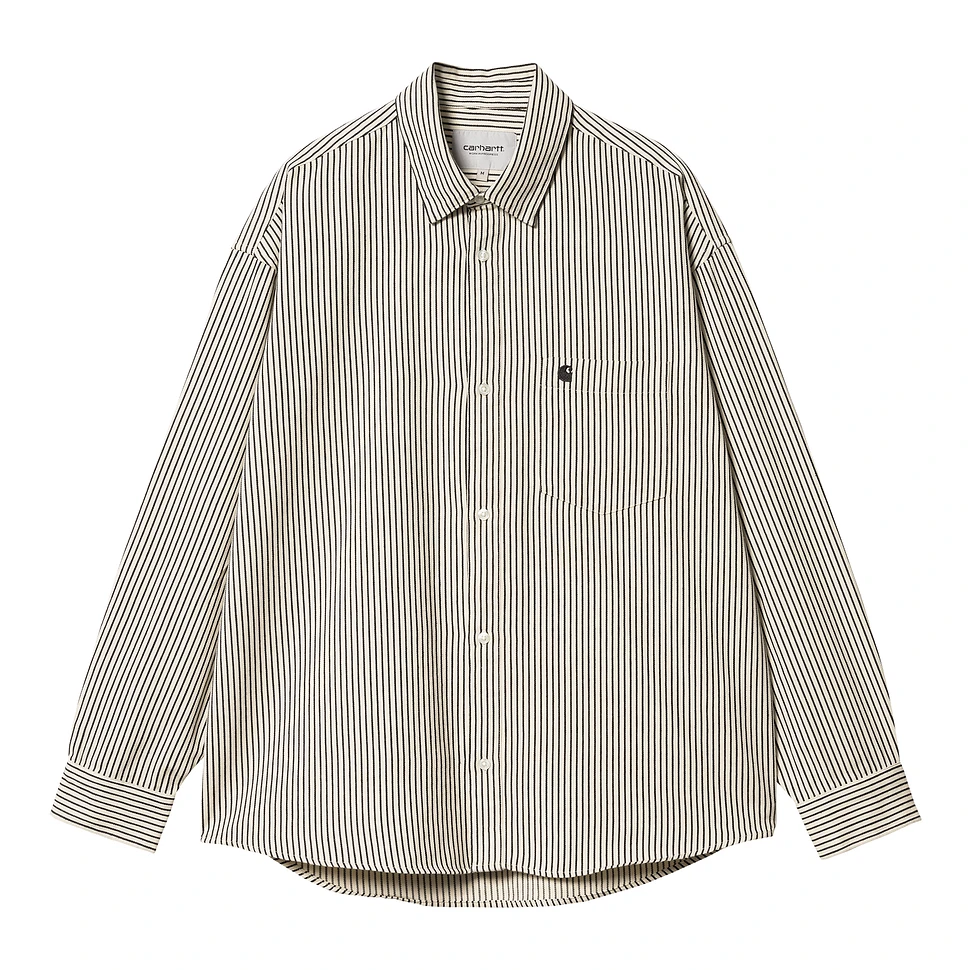 Carhartt WIP - L/S Kyle Shirt (Drake Stripe / Salt / Black) | HHV