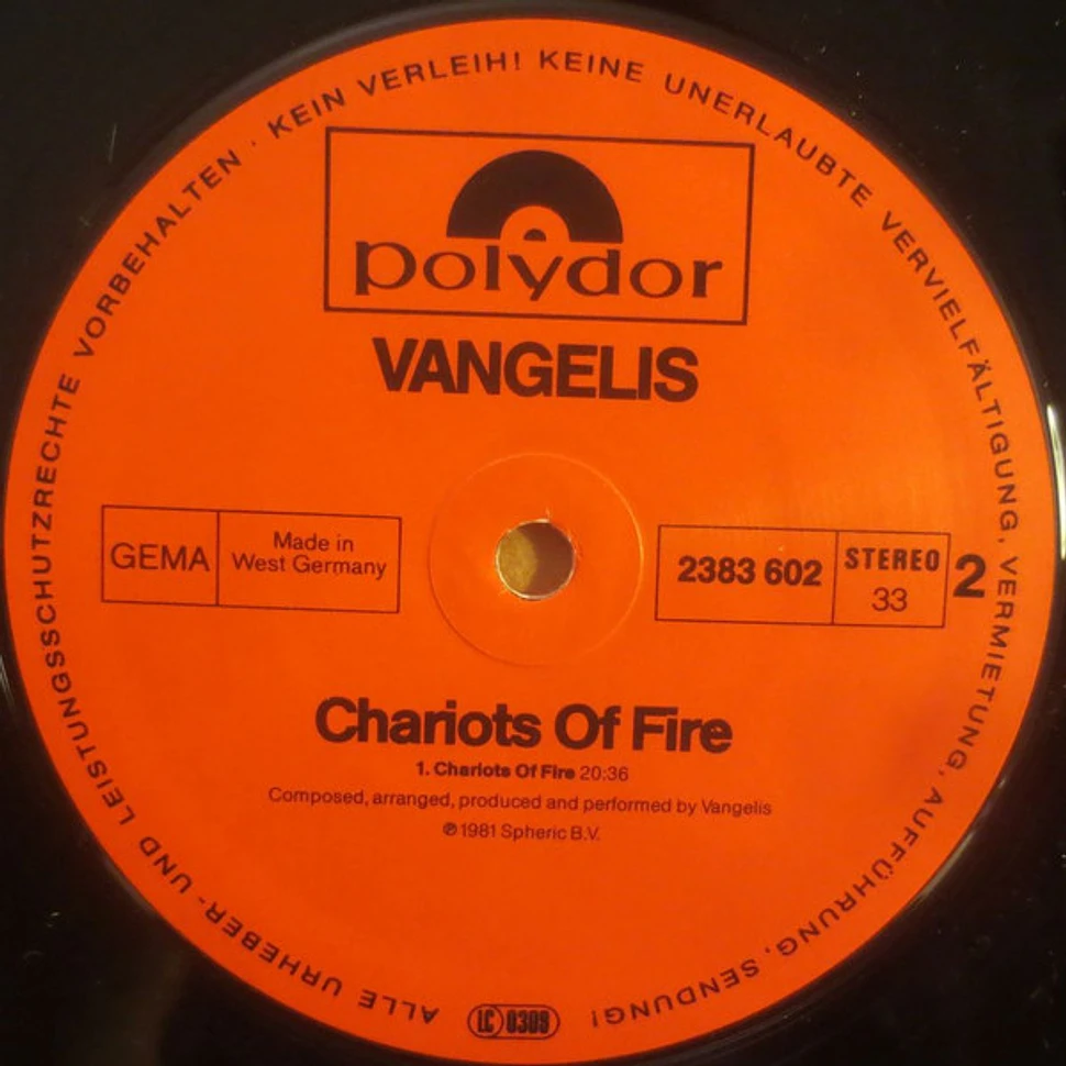 Vangelis - Chariots Of Fire (Music From The Original Soundtrack)