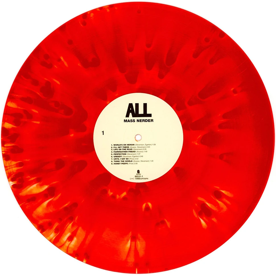 All - Mass Nerder Cloudy Red Vinyl Edition