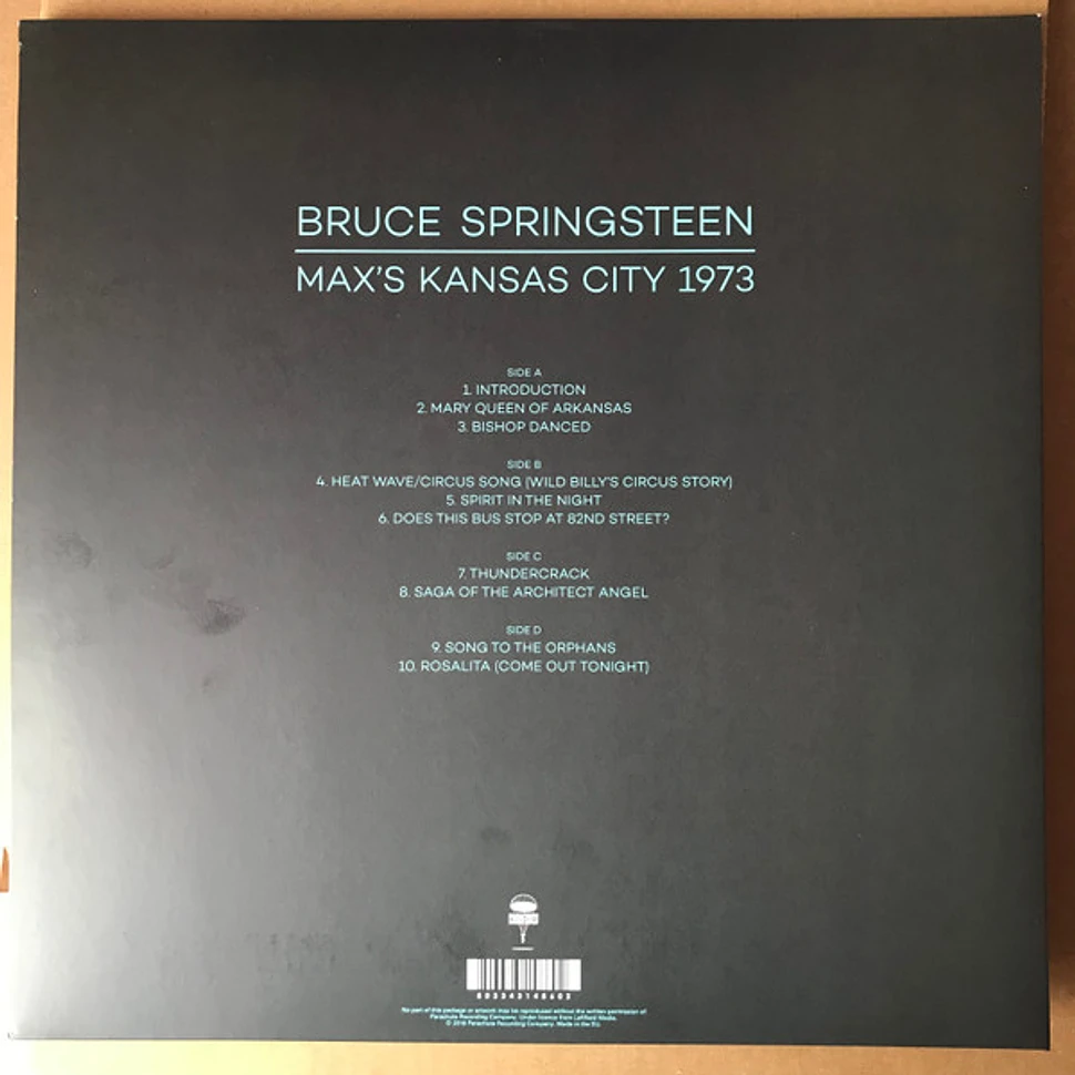 Bruce Springsteen Max's Kansas City 1973 Vinyl 2LP 2018 EU HHV