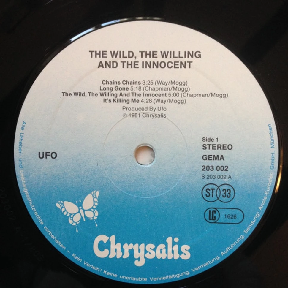 Ufo - The Wild, The Willing And The Innocent