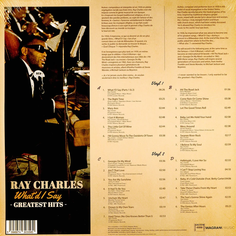 Ray Charles - What'd I Say Greatest Hits