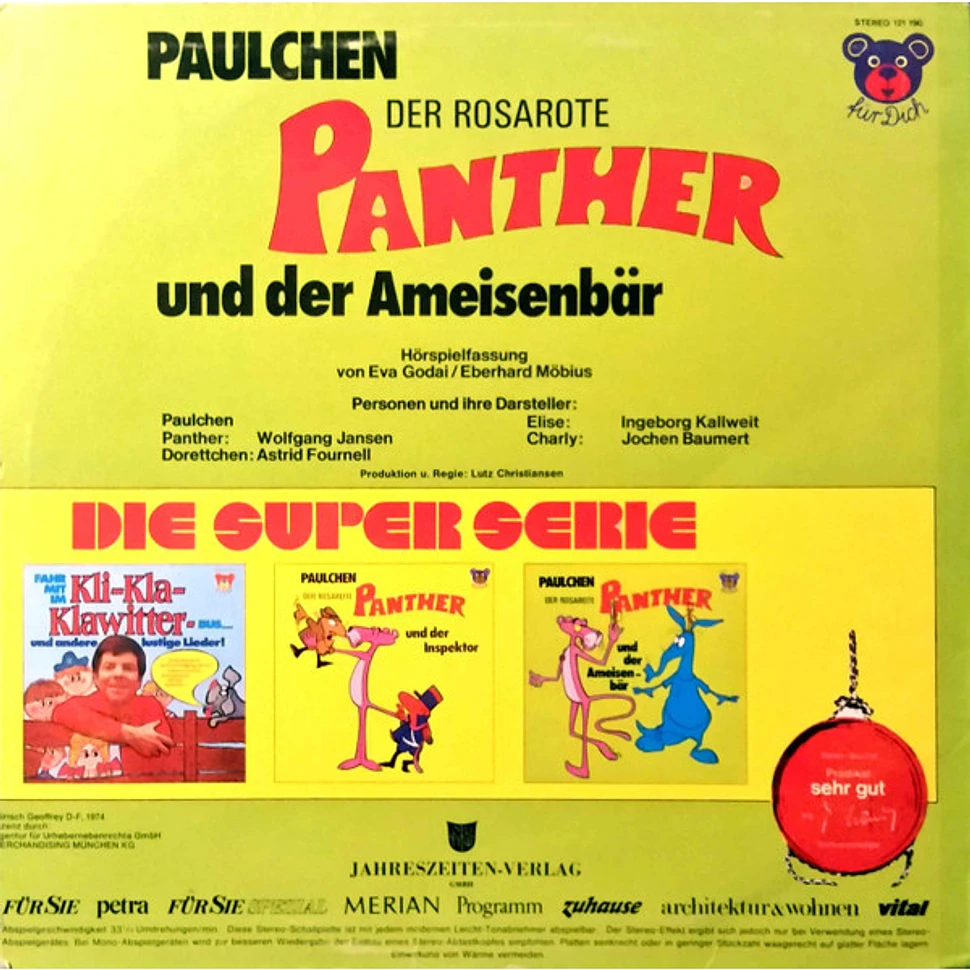 Eva Godai / Eberhard Möbius - Paulchen Panther Und Der Ameisenbär