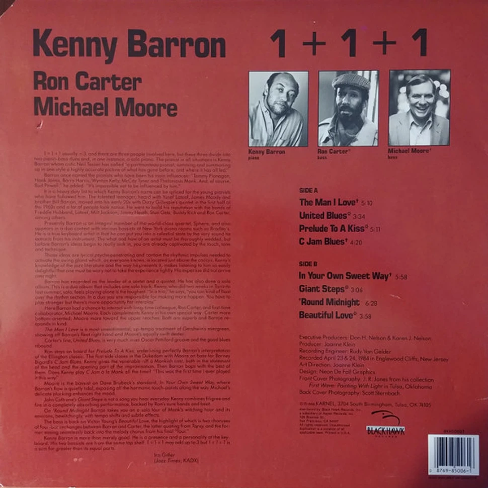 Kenny Barron, Ron Carter, Michael Moore - 1+1+1