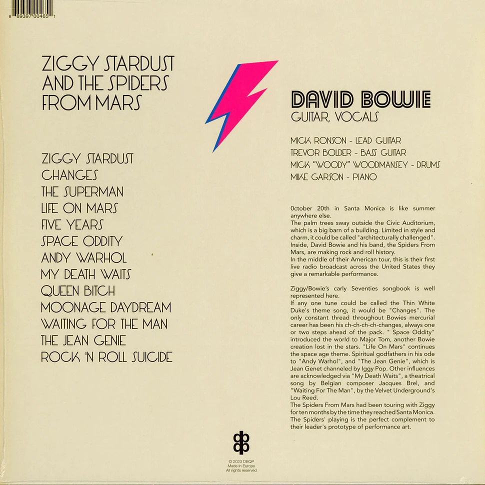David Bowie - Live At The Santa Monica Civic Auditorium 1972