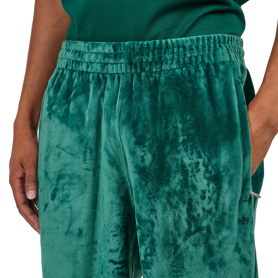 Velour Track Pants - Emerald Green