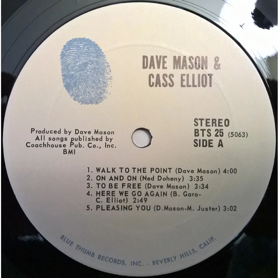 Dave Mason & Cass Elliot - Dave Mason & Cass Elliot