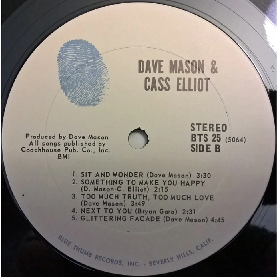 Dave Mason & Cass Elliot - Dave Mason & Cass Elliot