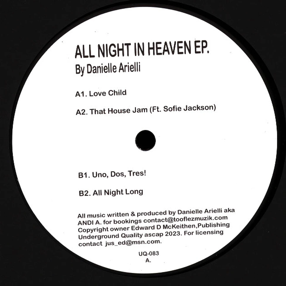 Danielle Arielli - All Night In Heaven EP