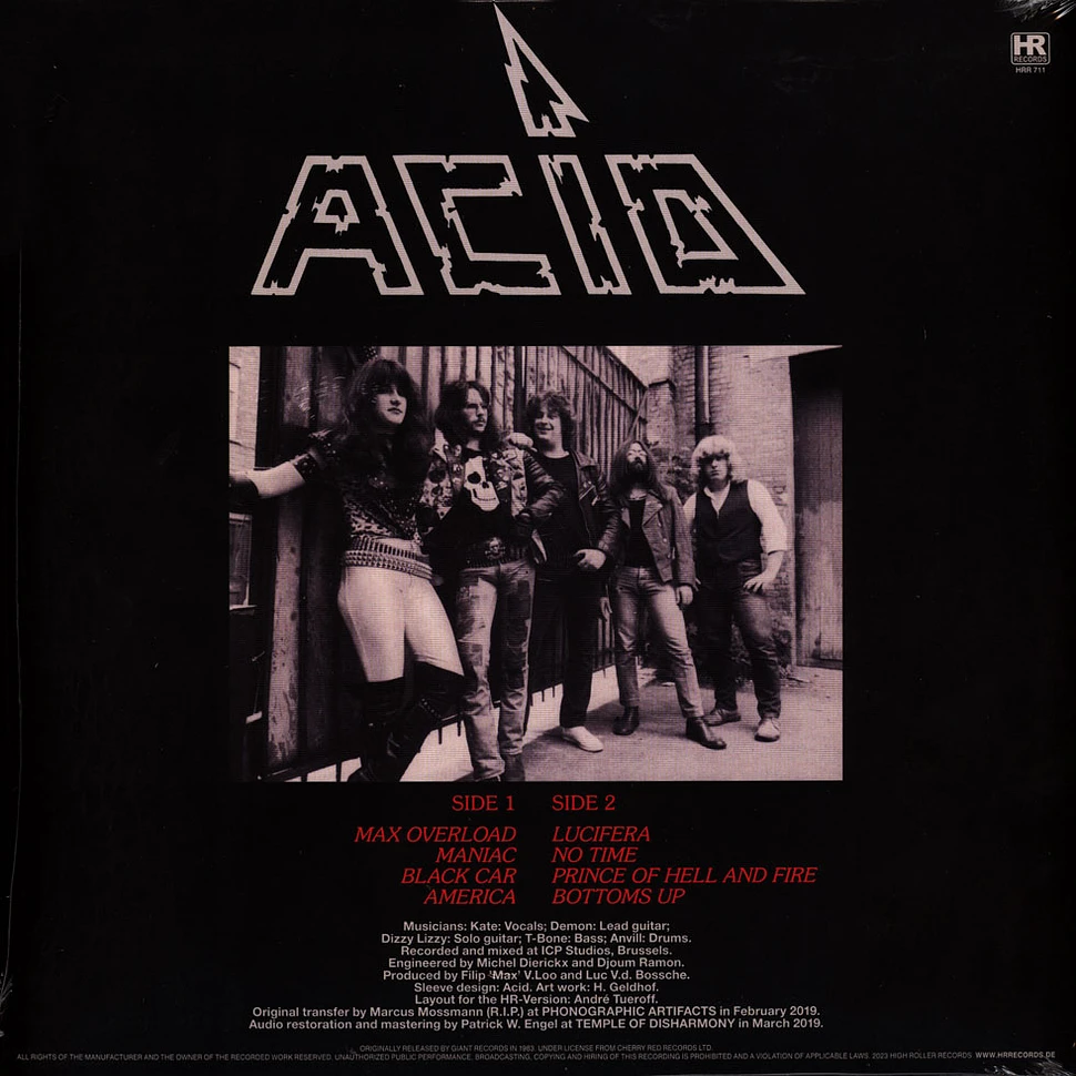 Acid - Maniac Bi-Colored Vinyl Edition