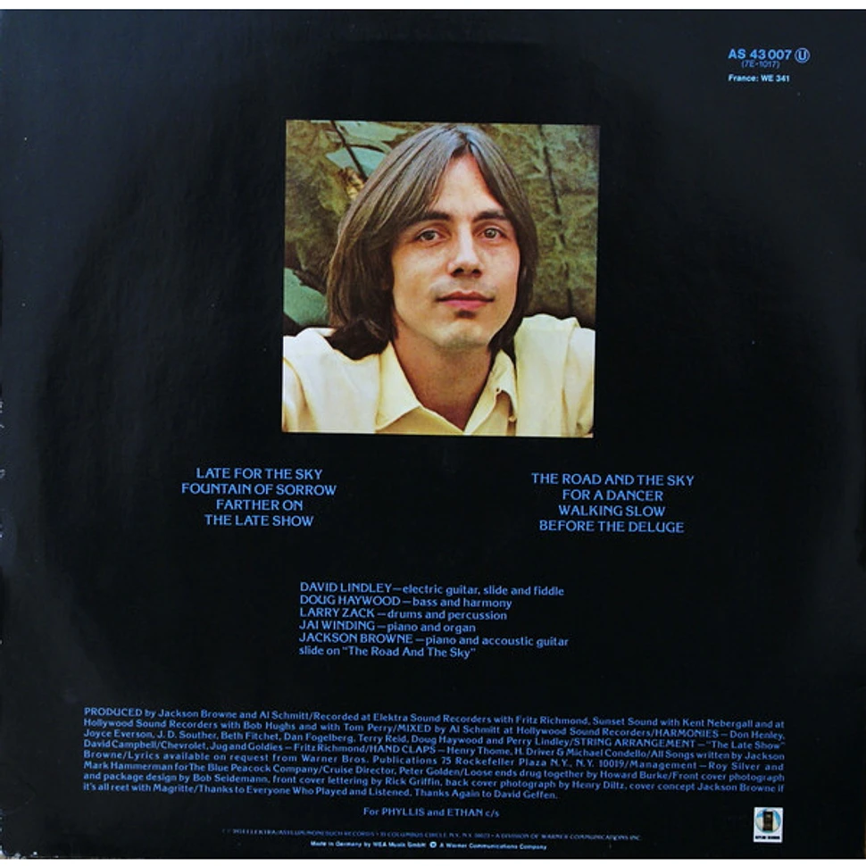 Jackson Browne - Late For The Sky