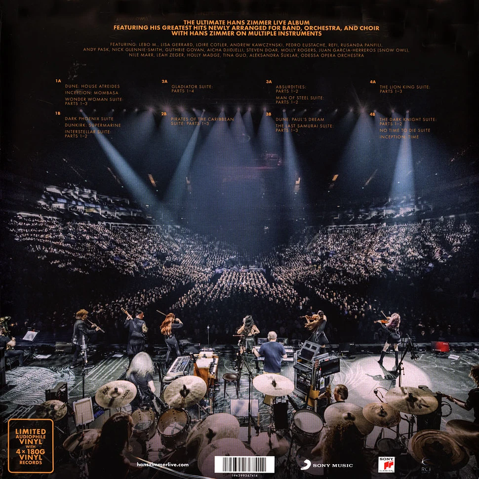 Hans Zimmer - Live In Prague - Vinyl 