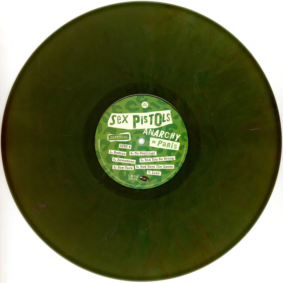 Sex Pistols - Anarchy In Paris Multi-Colour Marble Vinyl Edition