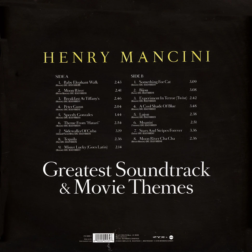 Henry Mancini - Greatest Soundtrack & Movie Themes