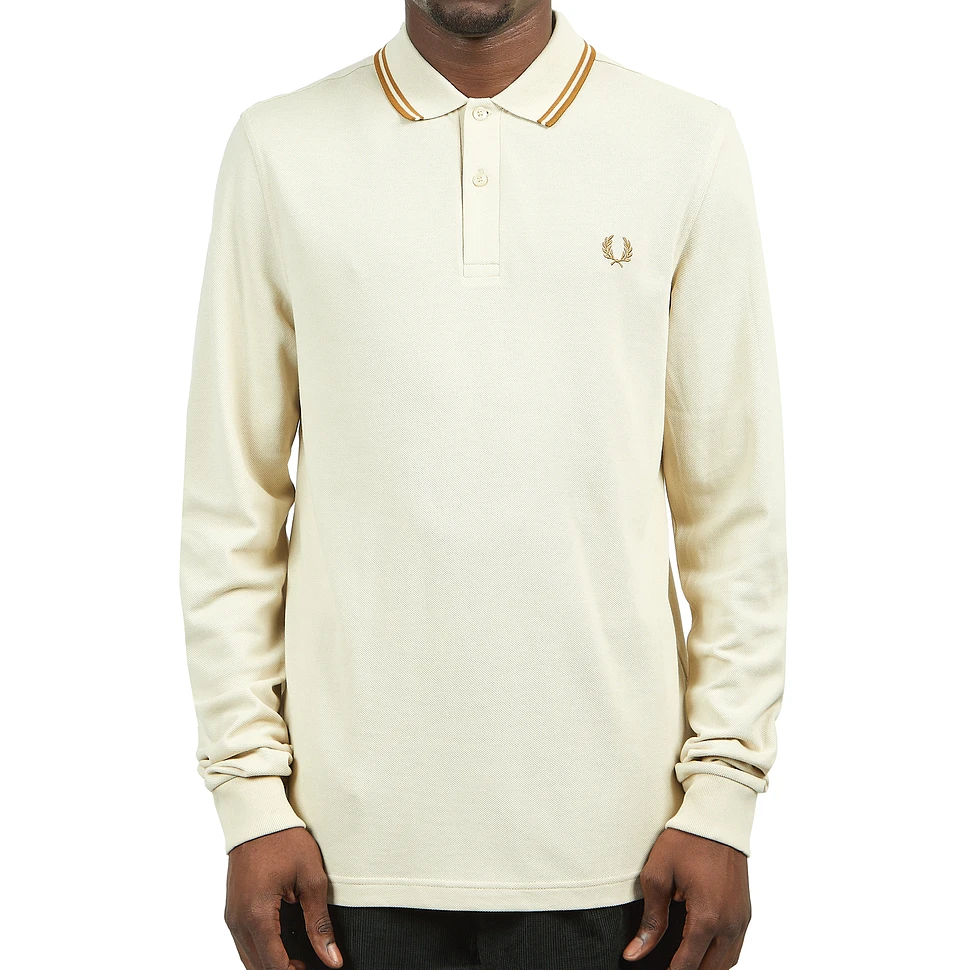 Fred Perry - Long Sleeve Twin Tipped Shirt (Oatmeal) | HHV