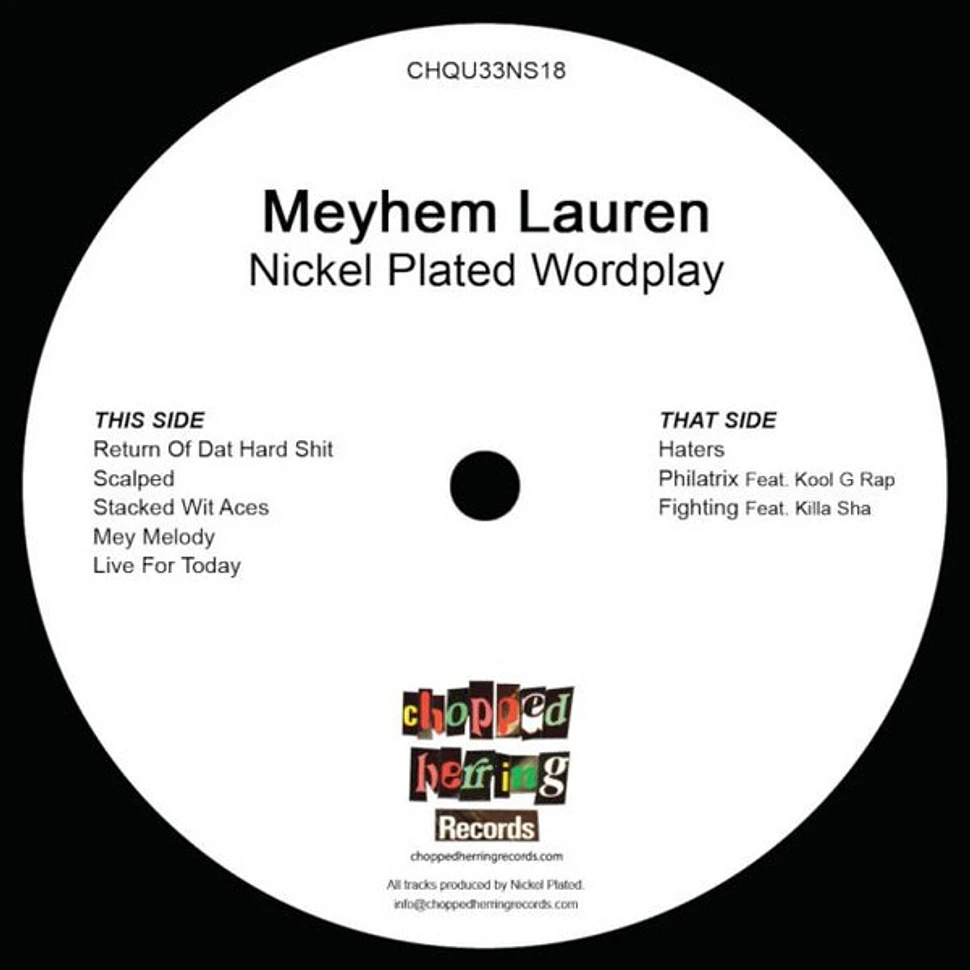 Meyhem - Nickel Plated Wordplay